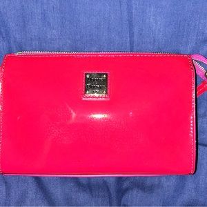 Dooney Janice Crossbody Clutch Deep Berry